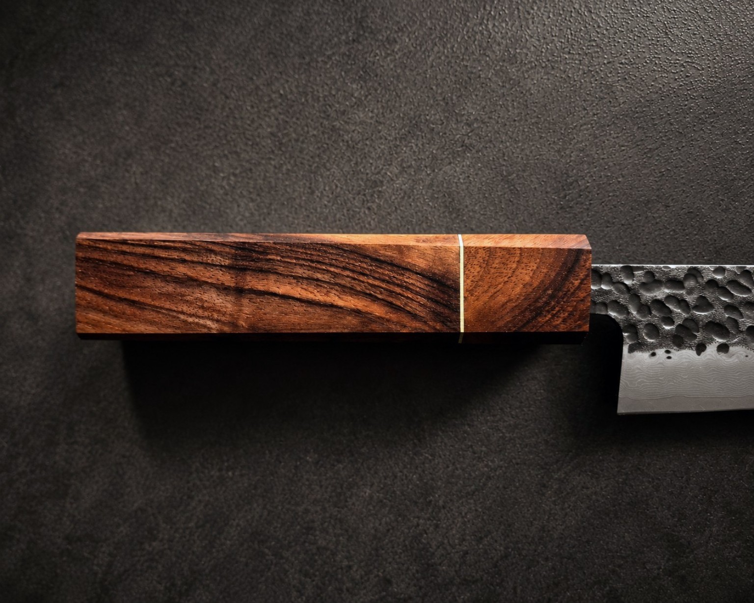 Figured European Walnut & Brass, original Mokurei studio detail photograph 3