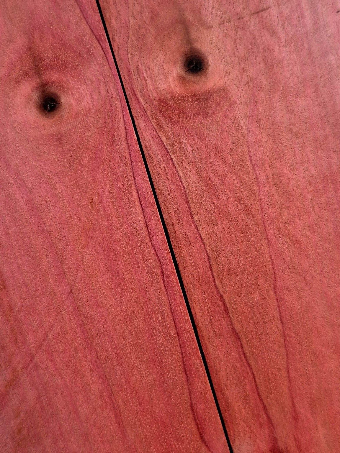 Original Mokurei Studio close-up photograph of Pink Ivory from the studio timber stock.